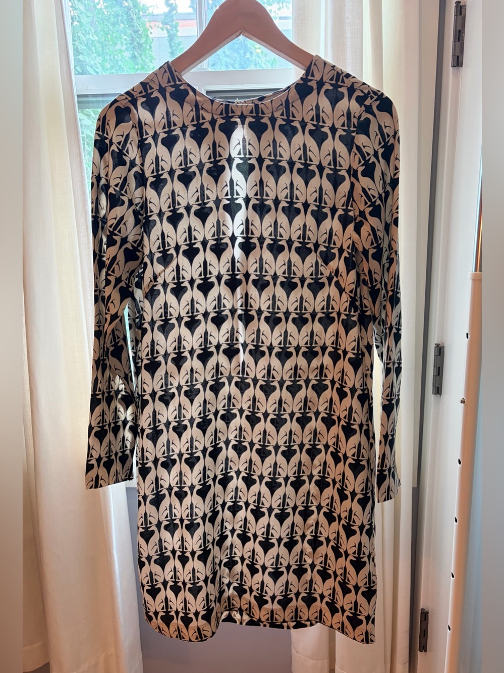Art Deco Maximalist Old Money Whimsy Greyhound Shift Dress Size 2